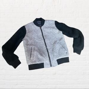 Obey Sherpa fleece bomber varsity jacket